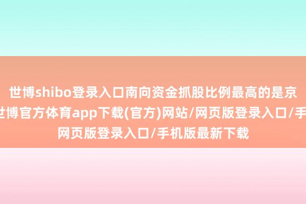 世博shibo登录入口南向资金抓股比例最高的是京基金融海外-世博官方体育app下载(官方)网站/网页版登录入口/手机版最新下载