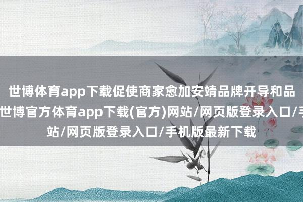 世博体育app下载促使商家愈加安靖品牌开导和品牌形象的塑造-世博官方体育app下载(官方)网站/网页版登录入口/手机版最新下载