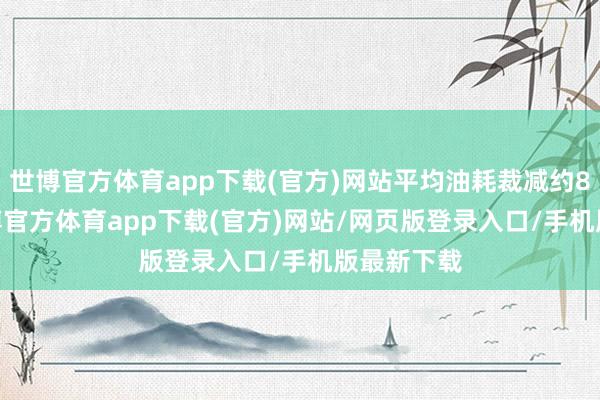 世博官方体育app下载(官方)网站平均油耗裁减约8.25%-世博官方体育app下载(官方)网站/网页版登录入口/手机版最新下载