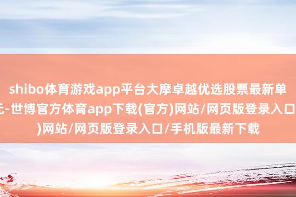 shibo体育游戏app平台大摩卓越优选股票最新单元净值为2.128元-世博官方体育app下载(官方)网站/网页版登录入口/手机版最新下载