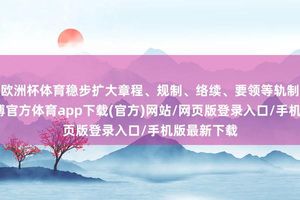 欧洲杯体育稳步扩大章程、规制、络续、要领等轨制型绽放-世博官方体育app下载(官方)网站/网页版登录入口/手机版最新下载