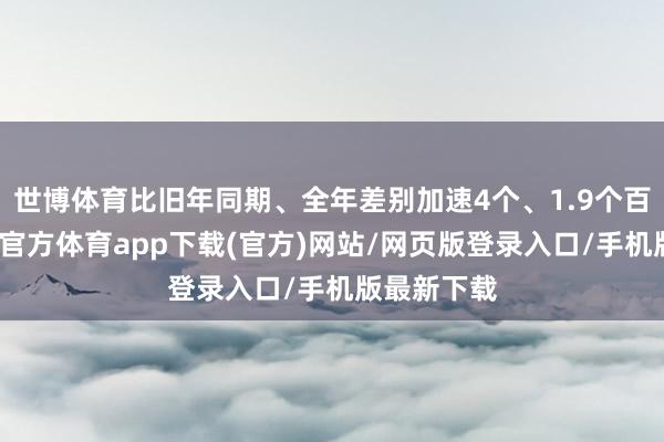 世博体育比旧年同期、全年差别加速4个、1.9个百分点-世博官方体育app下载(官方)网站/网页版登录入口/手机版最新下载
